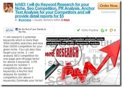 fiverr outsource keyword research