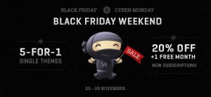 woothemes black friday cyber monday sales
